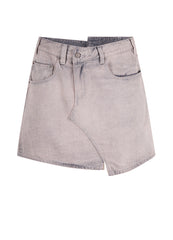 Skirt/JNBY Denim Asymmetric Waist Skirt(100% cotton)