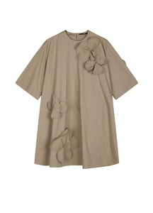 Dress / JNBY 3D-floral Oversize Short-sleeve Dress