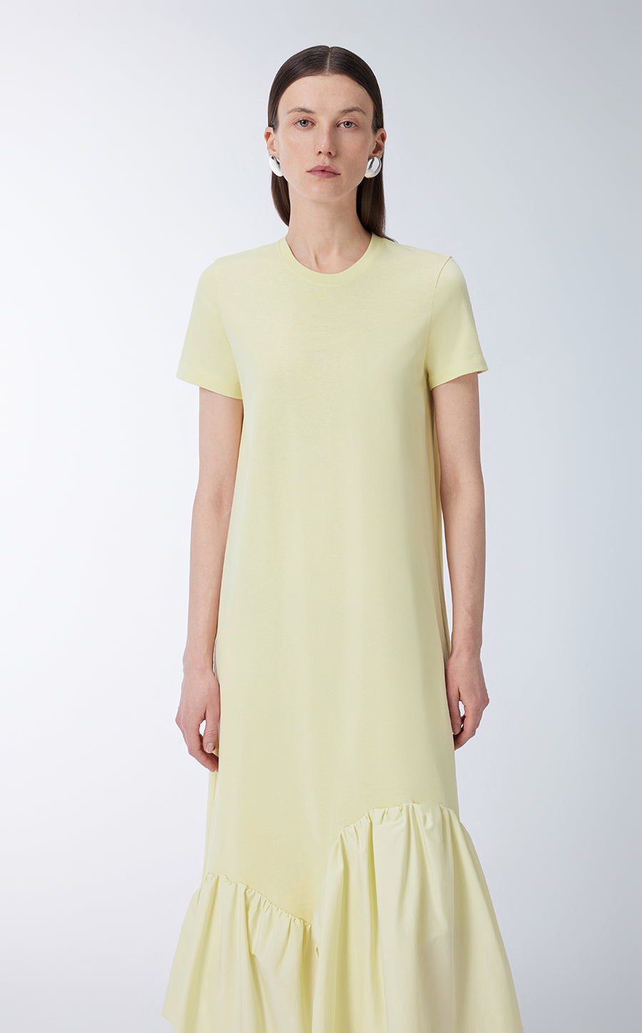 Dress / JNBY  Short-sleeve Spliced Cotton Dress