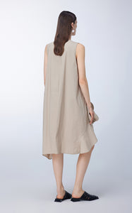 Dress / JNBY 3D-floral  Asymmetric Sleeveless Dress