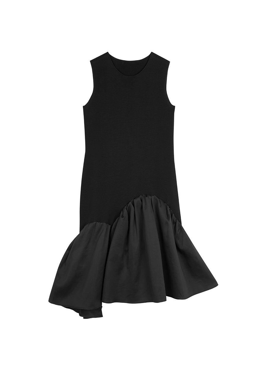 Dress / JNBY Asymmetric Sleeveless Sweater Dress