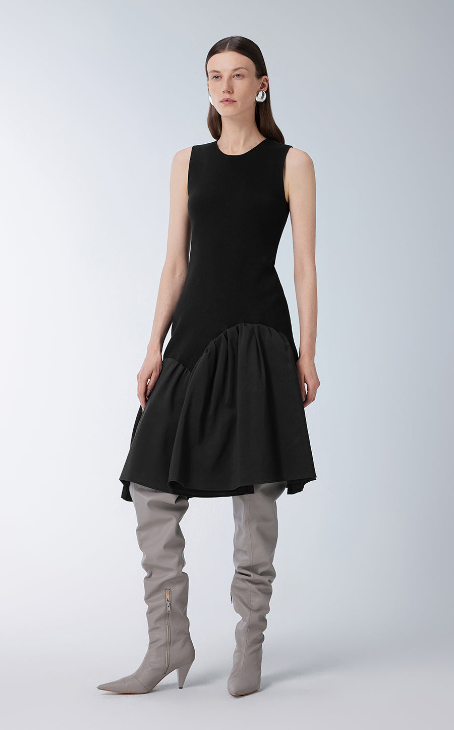 Dress / JNBY Asymmetric Sleeveless Sweater Dress