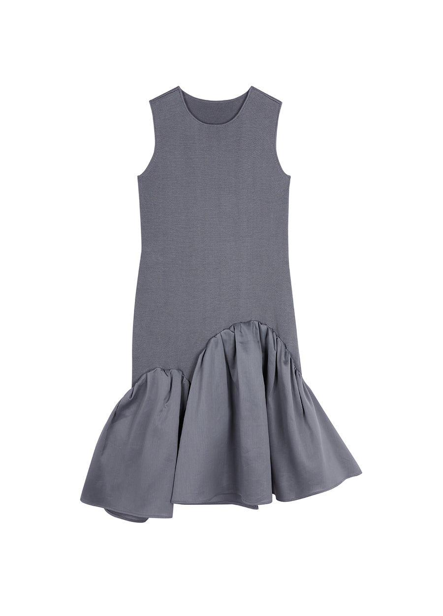 Dress / JNBY Asymmetric Sleeveless Sweater Dress