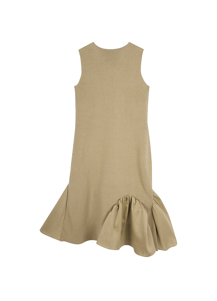 Dress / JNBY Asymmetric Sleeveless Sweater Dress