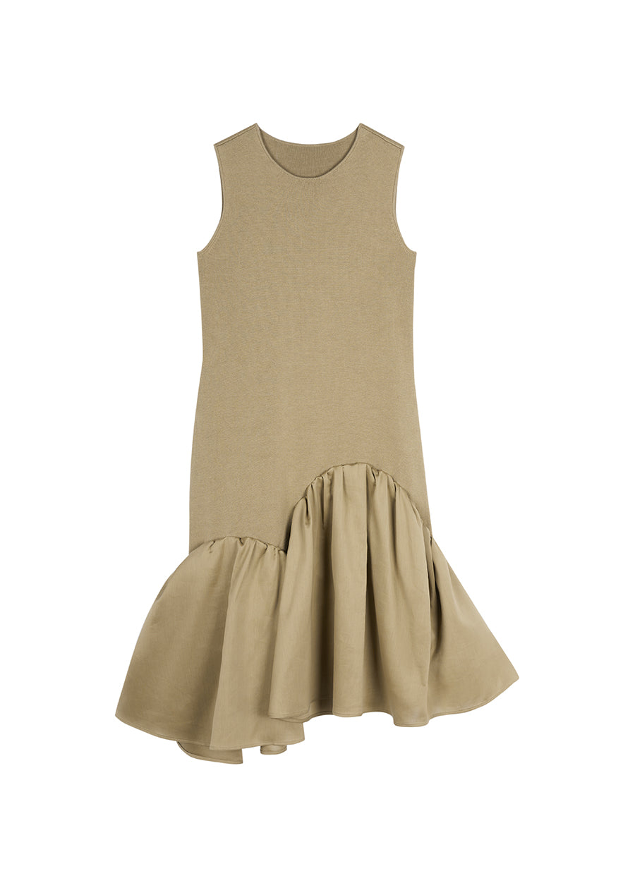 Dress / JNBY Asymmetric Sleeveless Sweater Dress