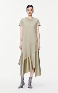 Dresses/JNBY A-line Color Block Short-sleeved Dress