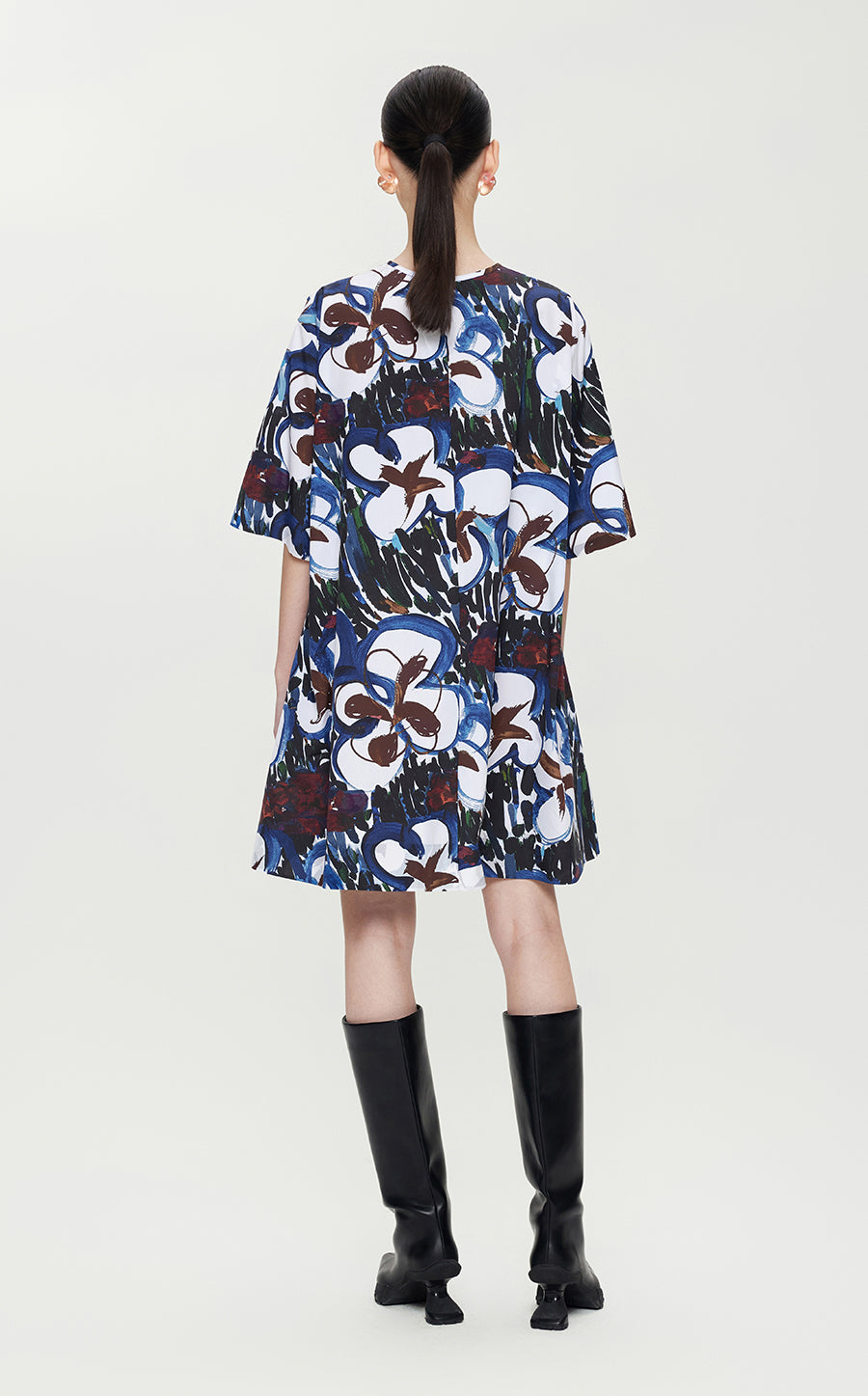 Dress / JNBY Oversized Miao-inspired Floral Prints Dress