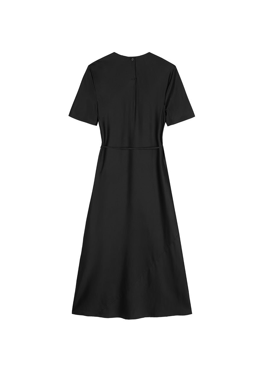 Dresses/JNBY Satin Tea-length Sleeveless Dress