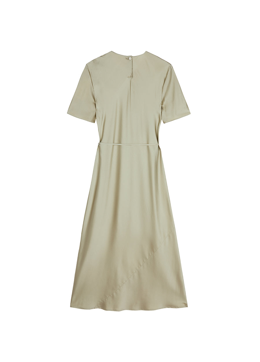 Dresses/JNBY Satin Tea-length Sleeveless Dress