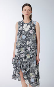 Dress / JNBY Floral Prints Sleeveless A-line Dress