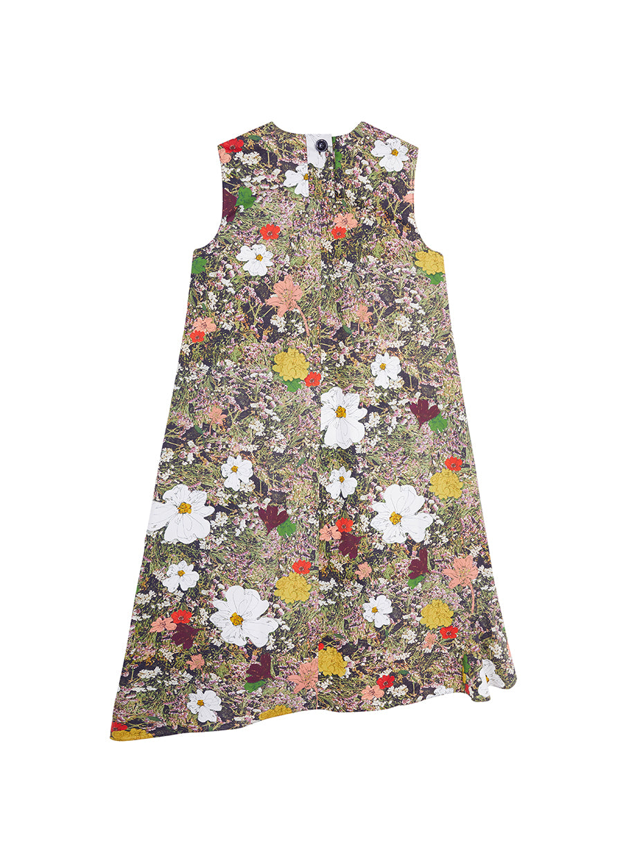 Dress / JNBY Floral Prints Sleeveless A-line Dress