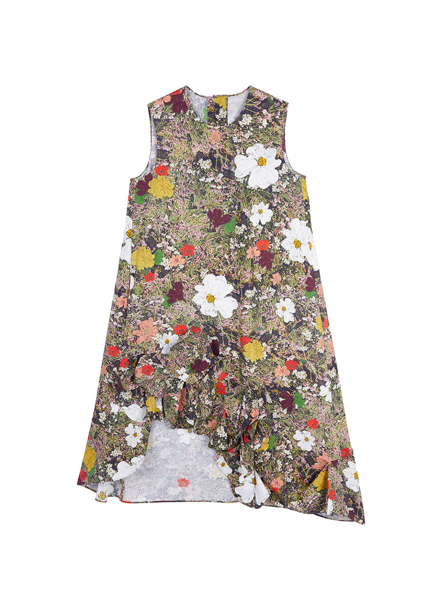 Dress / JNBY Floral Prints Sleeveless A-line Dress