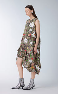 Dress / JNBY Floral Prints Sleeveless A-line Dress