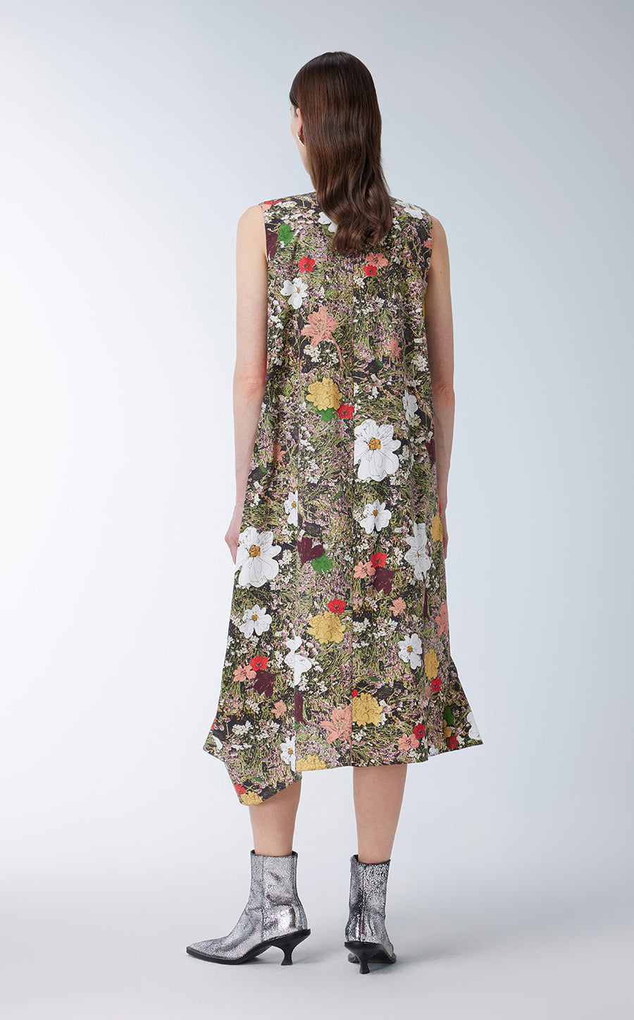 Dress / JNBY Floral Prints Sleeveless A-line Dress