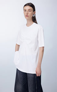 T-Shirt/JNBY Pleated Short-sleeved T-Shirt