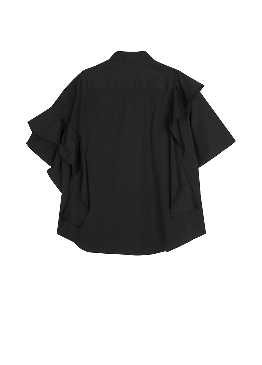 Blouse/JNBY Poplin Oversize Lined Short-sleeved Blouse