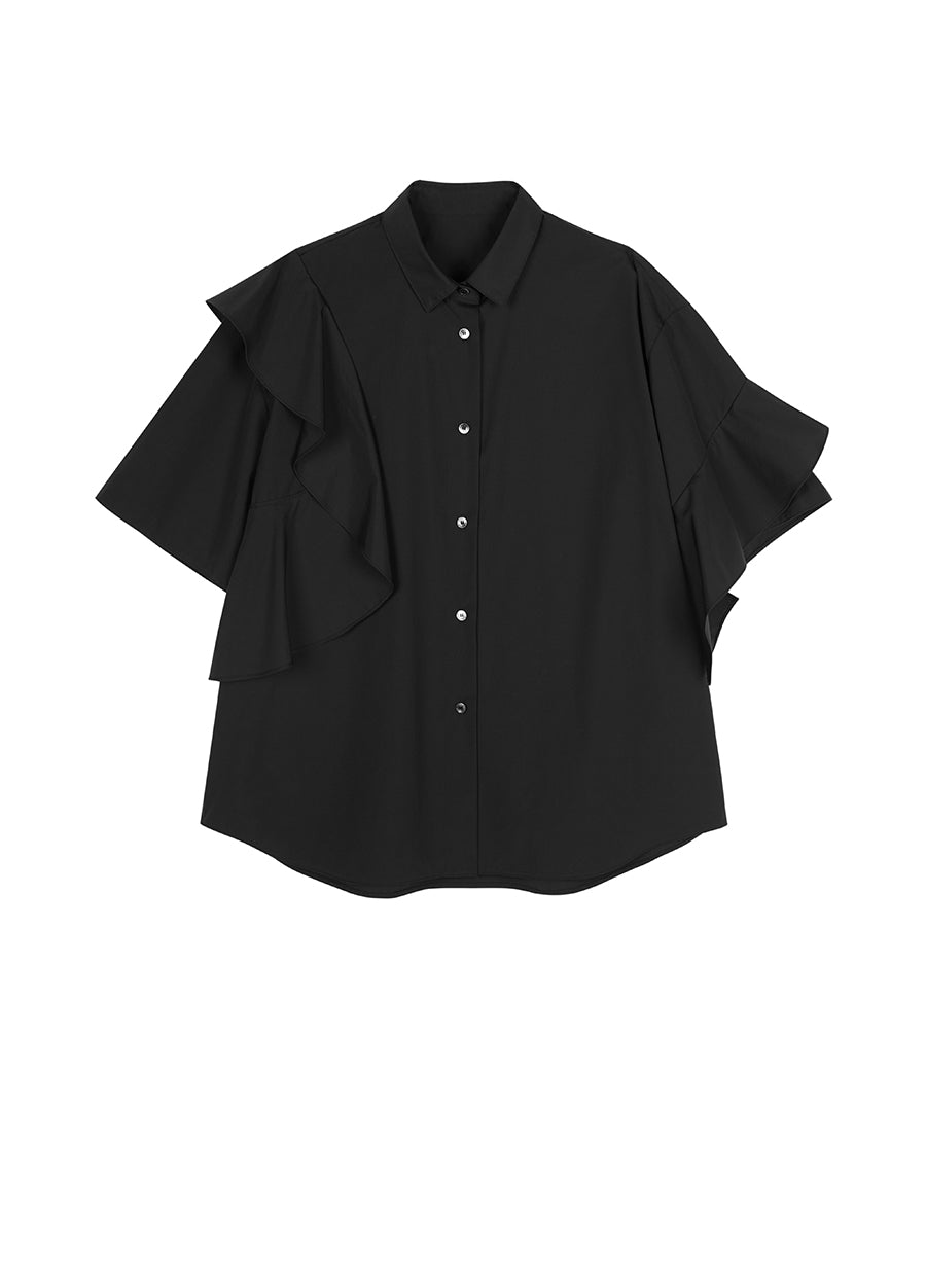 Blouse/JNBY Poplin Oversize Lined Short-sleeved Blouse