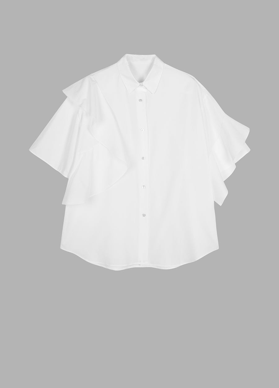 Blouse/JNBY Poplin Oversize Lined Short-sleeved Blouse