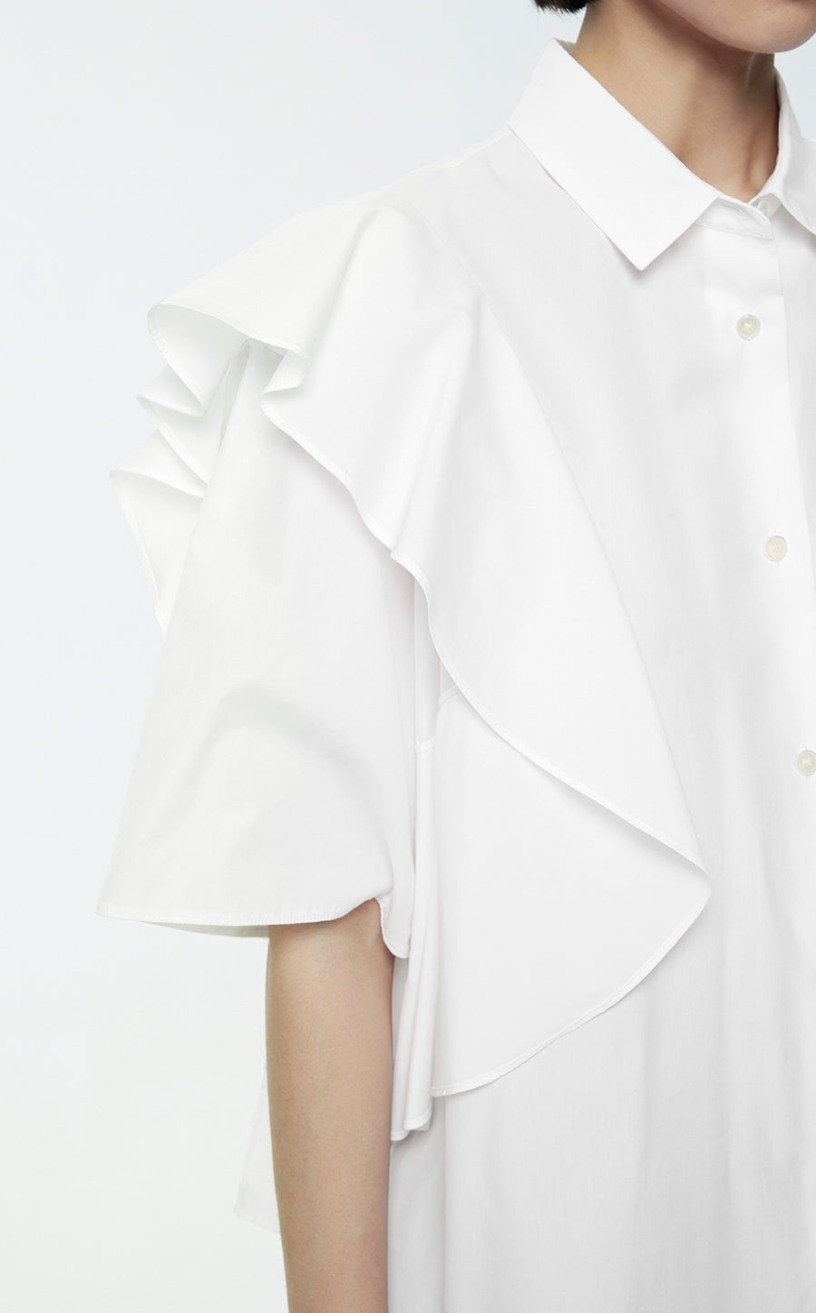 Blouse/JNBY Poplin Oversize Lined Short-sleeved Blouse