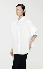 Blouse/JNBY Poplin Oversize Lined Short-sleeved Blouse