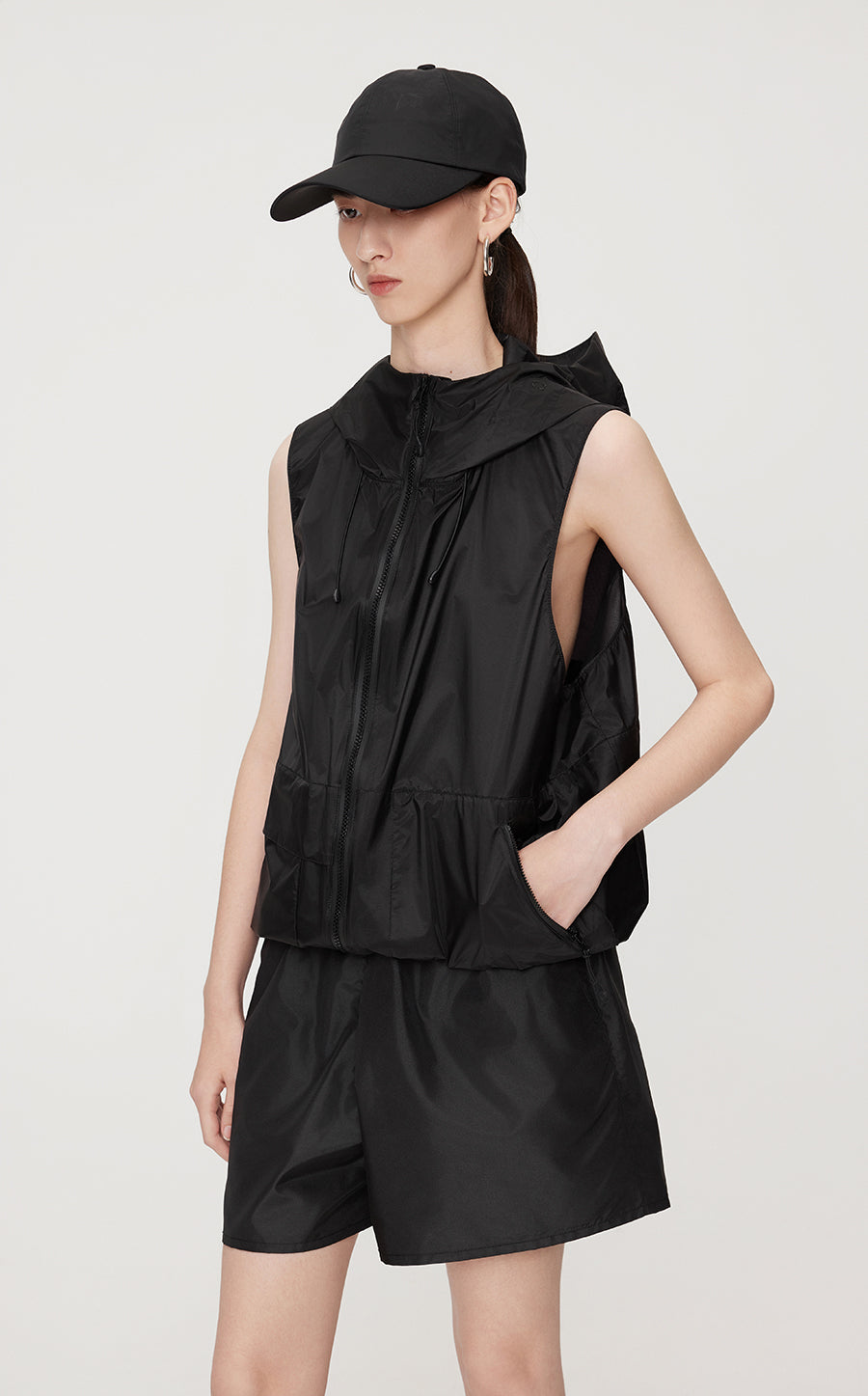 Vest/JNBY Hooded Midi Vest