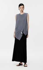 T-Shirt/JNBY Asymmetric Sleeveless T-Shirt