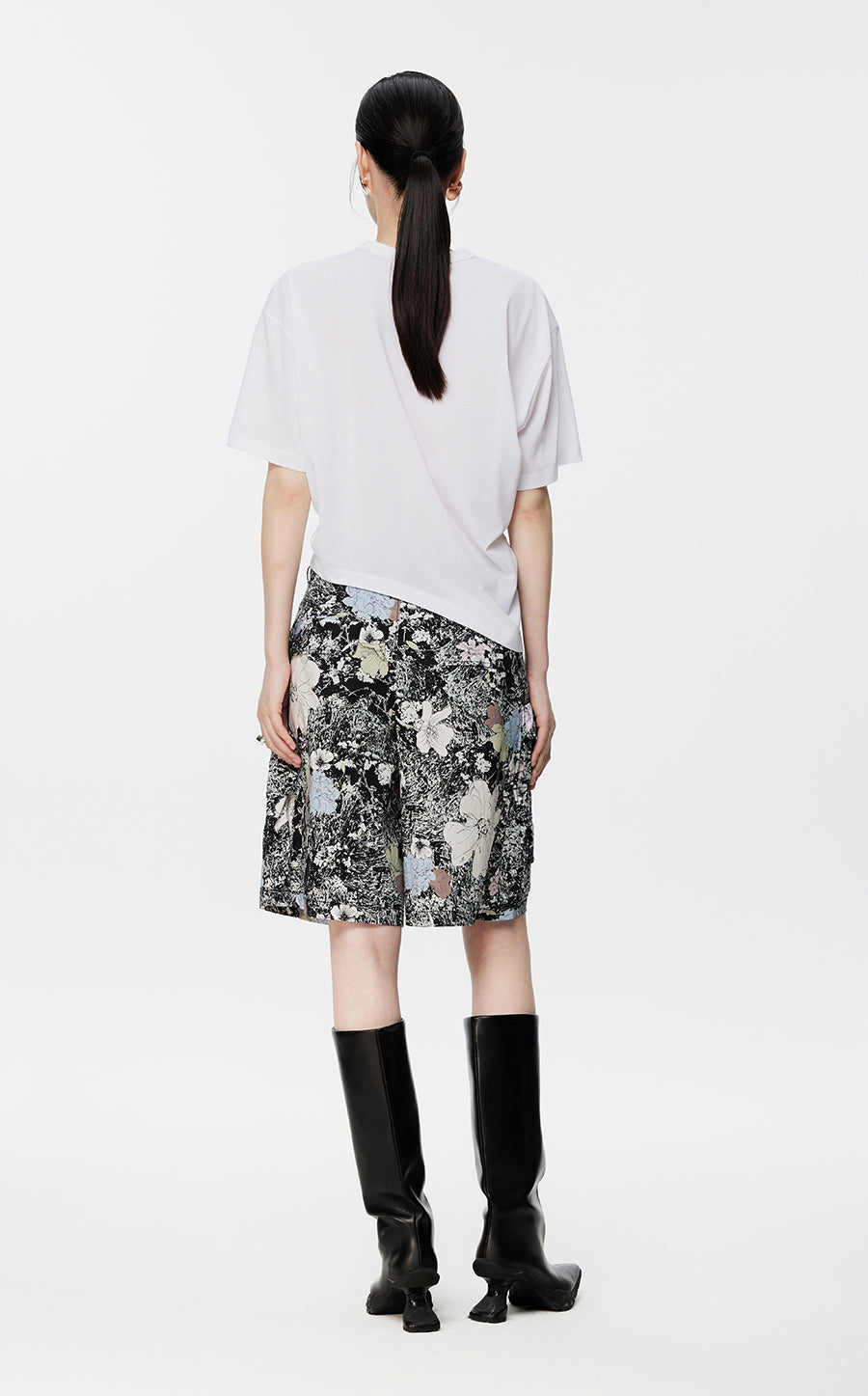 T-Shirt/JNBY Asymmetric Oversize Short-sleeved T-Shirt