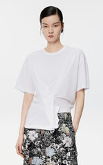 T-Shirt/JNBY Asymmetric Oversize Short-sleeved T-Shirt