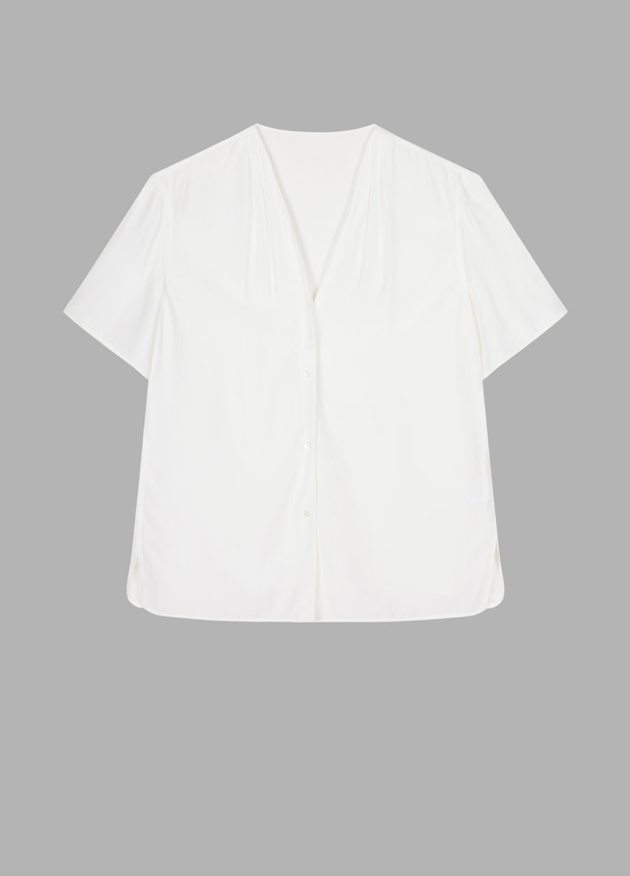 Blouse/JNBY V-neck Loose-fitting Short-sleeved Blouse