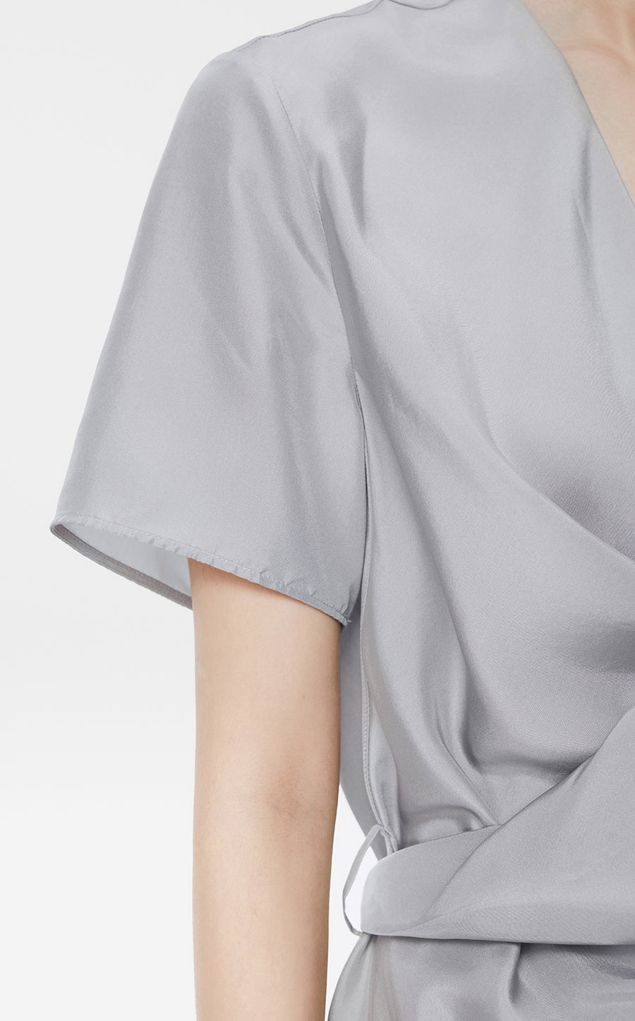 Blouse/JNBY V-neck Loose-fitting Short-sleeved Blouse