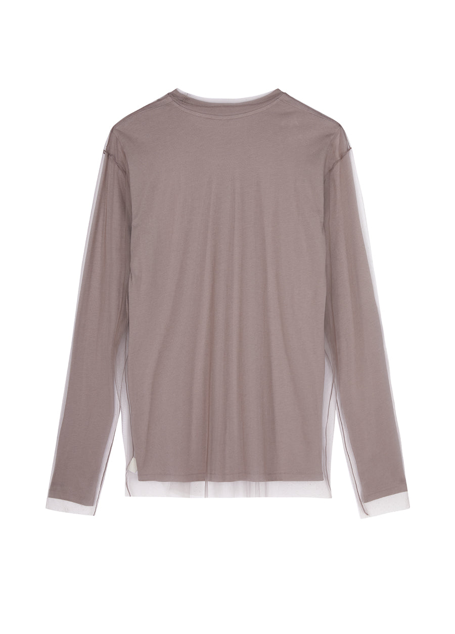 T-Shirt/JNBY Loose Fitting Long- sleeved T-Shirt