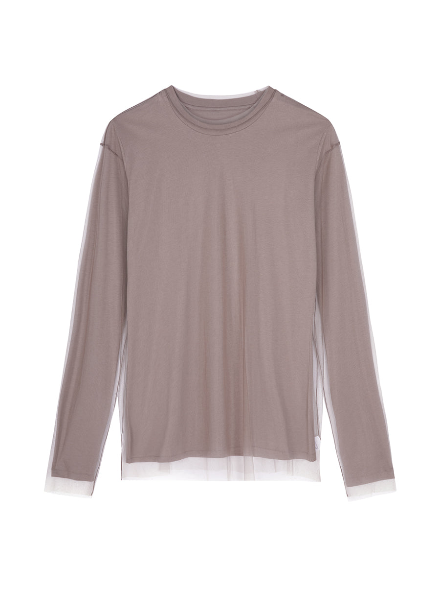 T-Shirt/JNBY Loose Fitting Long- sleeved T-Shirt