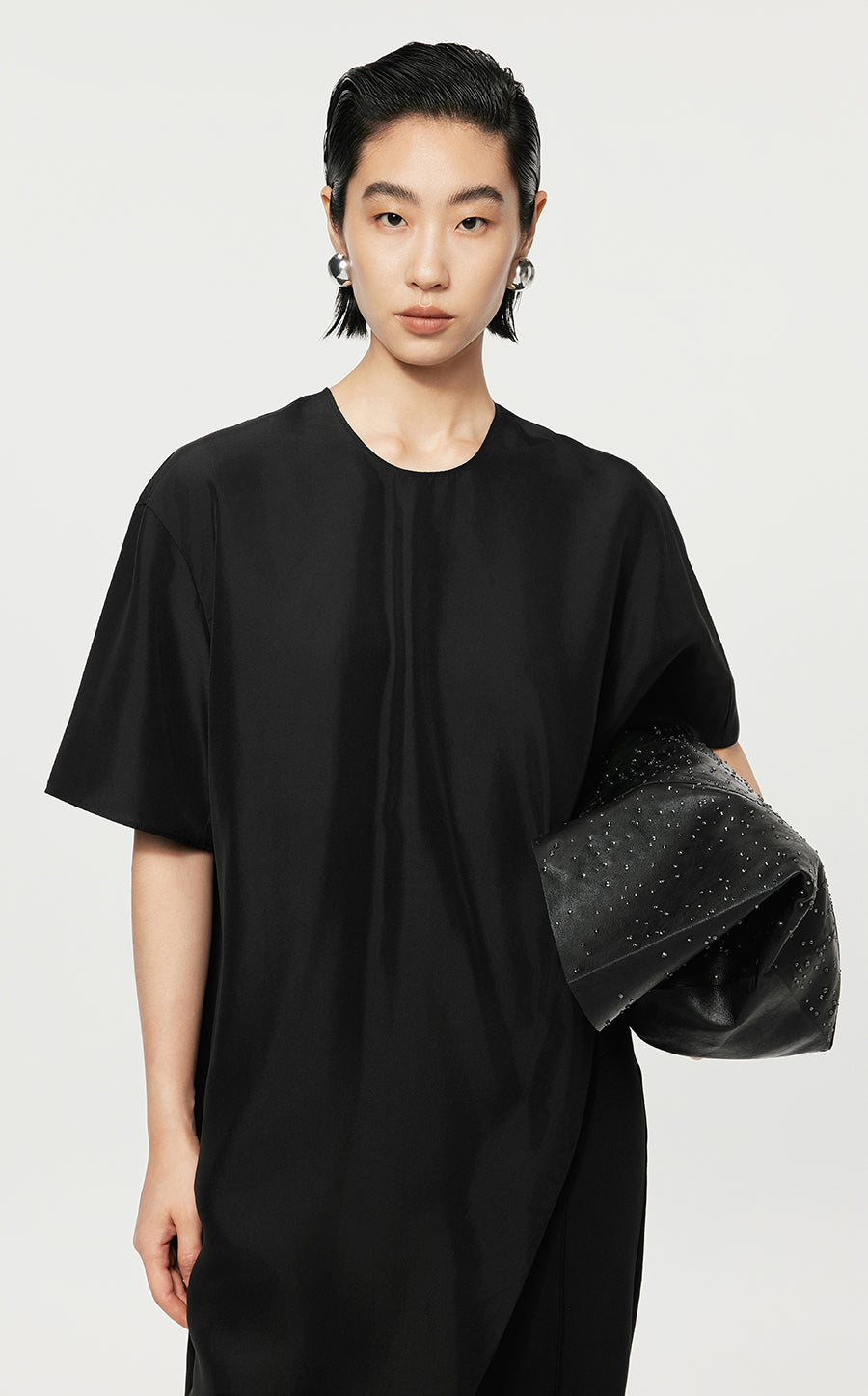 Top/JNBY Asymmetric Short-sleeved Top