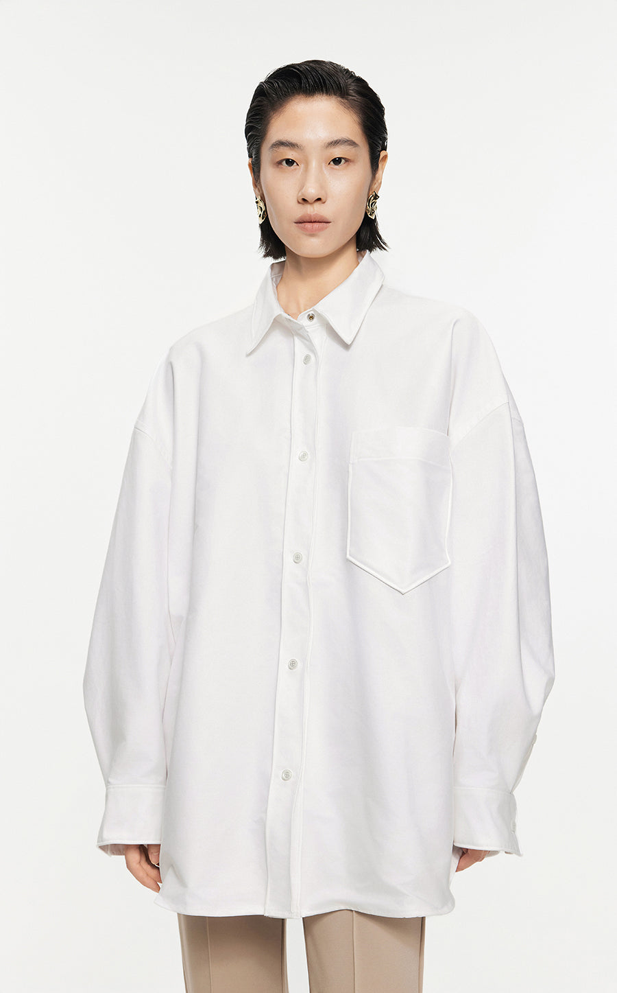 Shirt/JNBY Oversize  Long-sleeved Shirt