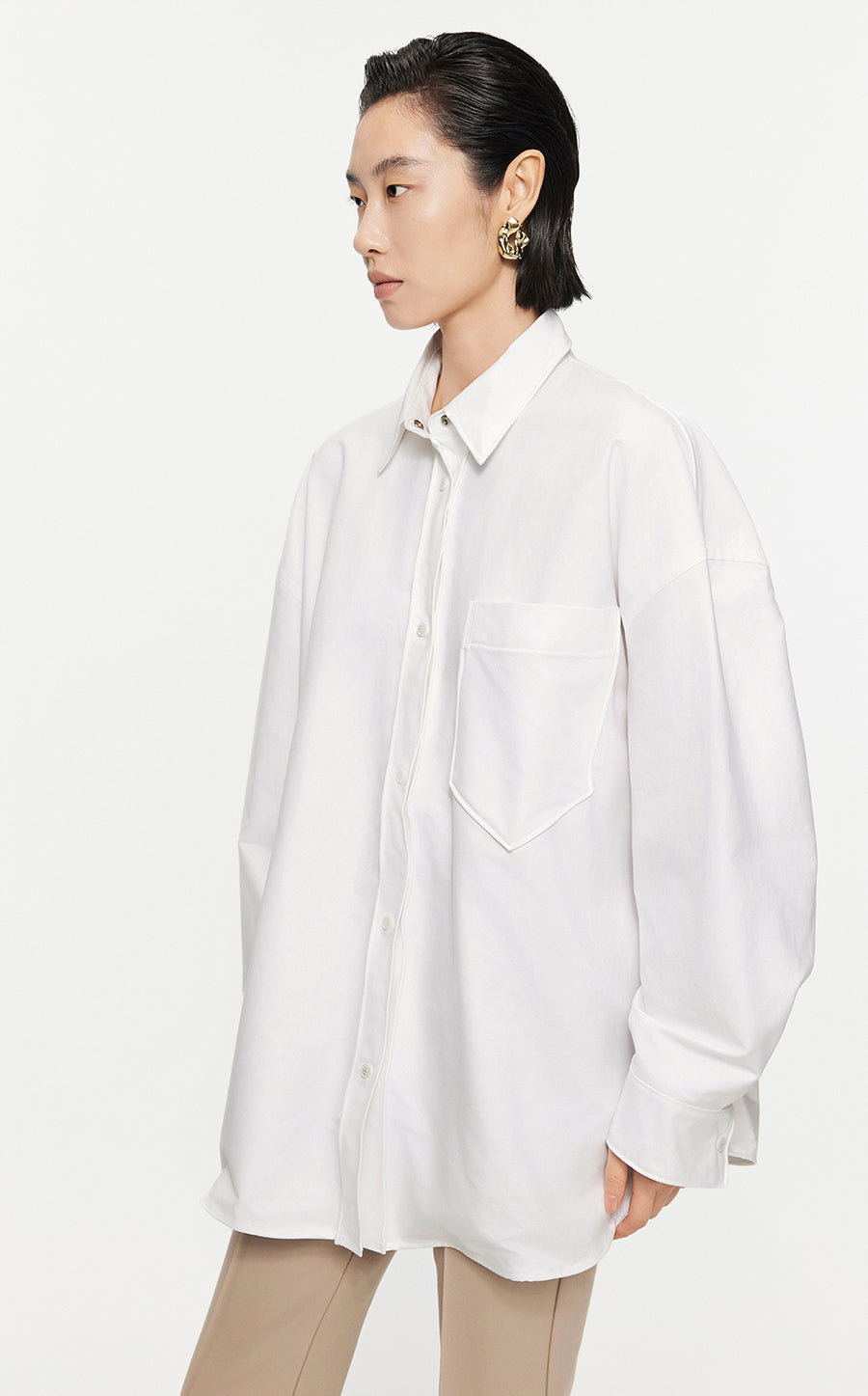 Shirt/JNBY Oversize  Long-sleeved Shirt