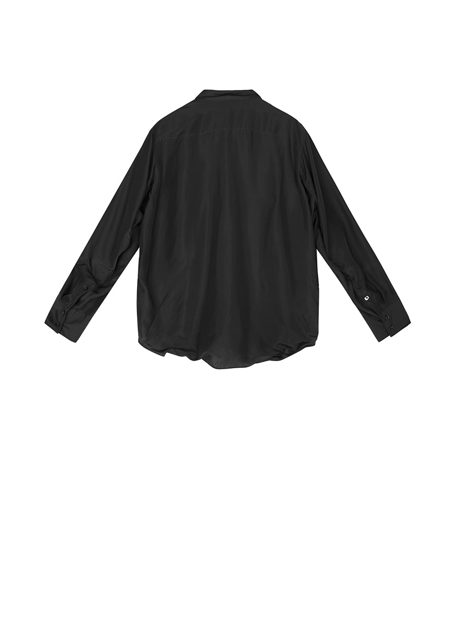 Shirt /JNBY Loose Fitting Long-sleeved Silk Shirt