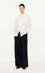 Shirt /JNBY Loose Fitting Long-sleeved Silk Shirt