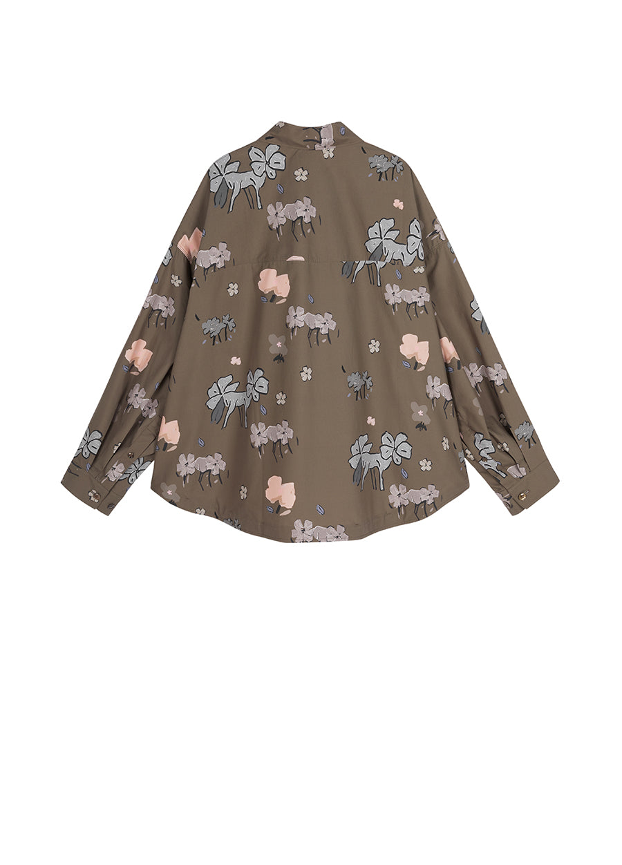 Shirt/JNBY Loose Fitting Long-sleeved Shirt