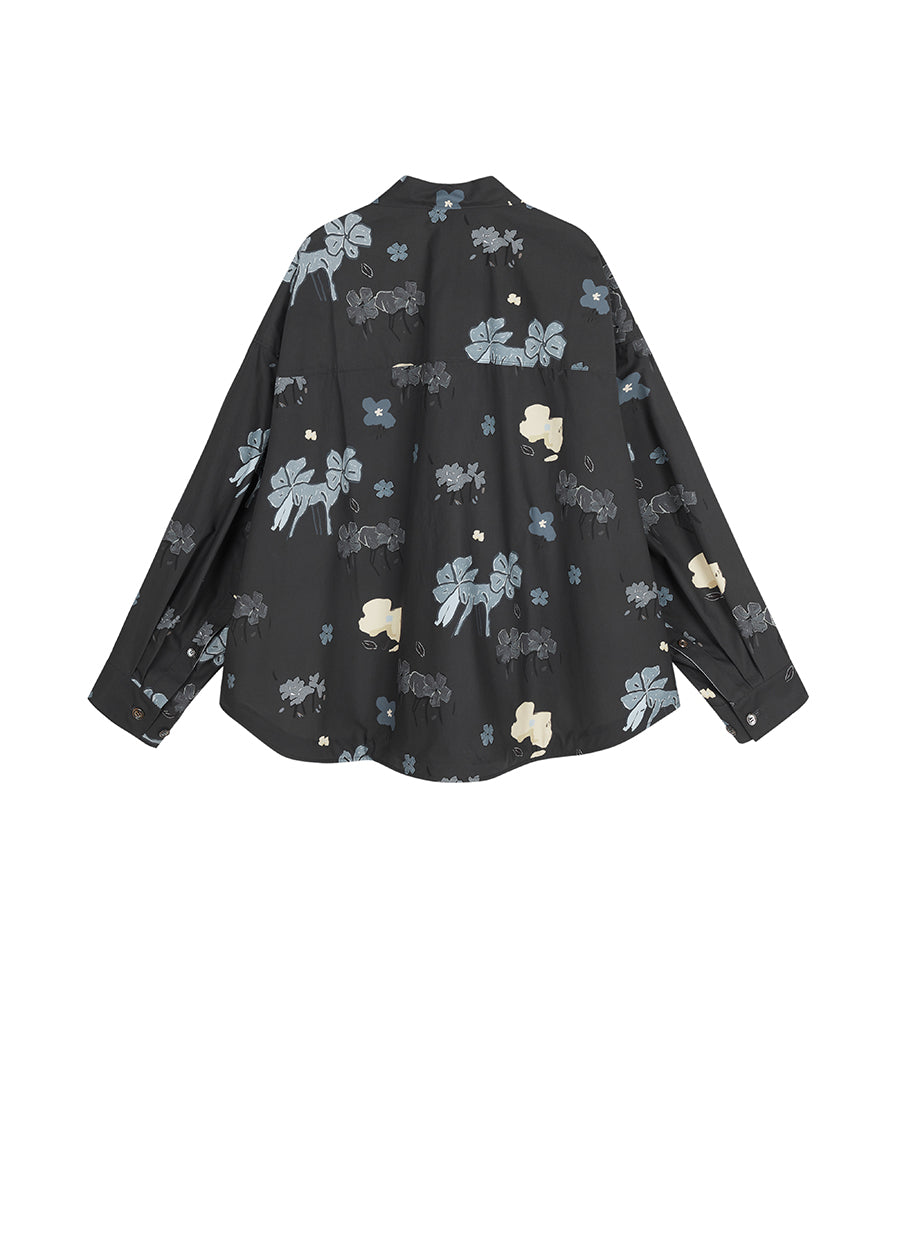 Shirt/JNBY Loose Fitting Long-sleeved Shirt