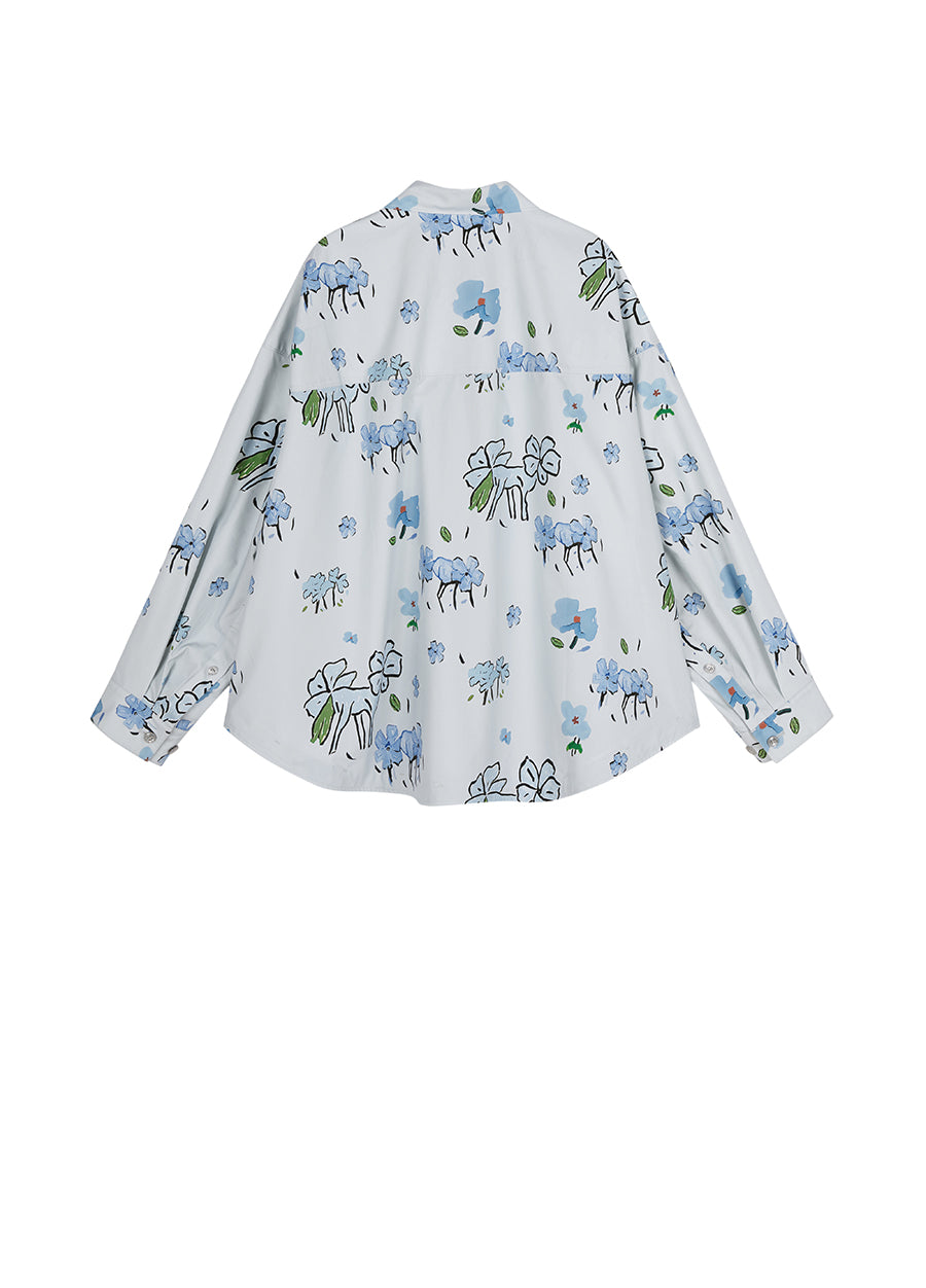 Shirt/JNBY Loose Fitting Long-sleeved Shirt