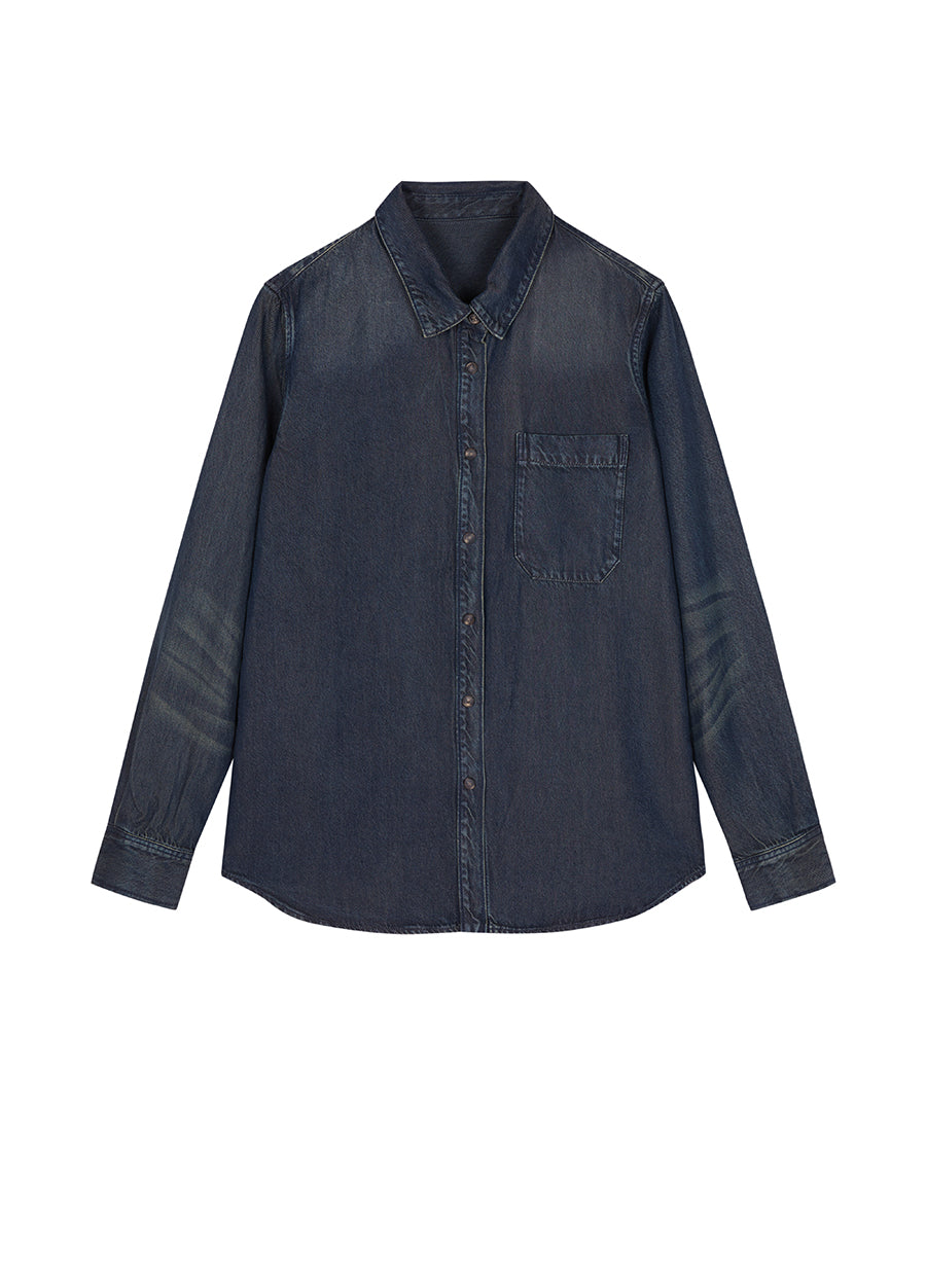 Shirt/JNBY Denim Loose Fitting Long-sleeved Shirt