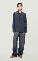 Shirt/JNBY Denim Loose Fitting Long-sleeved Shirt