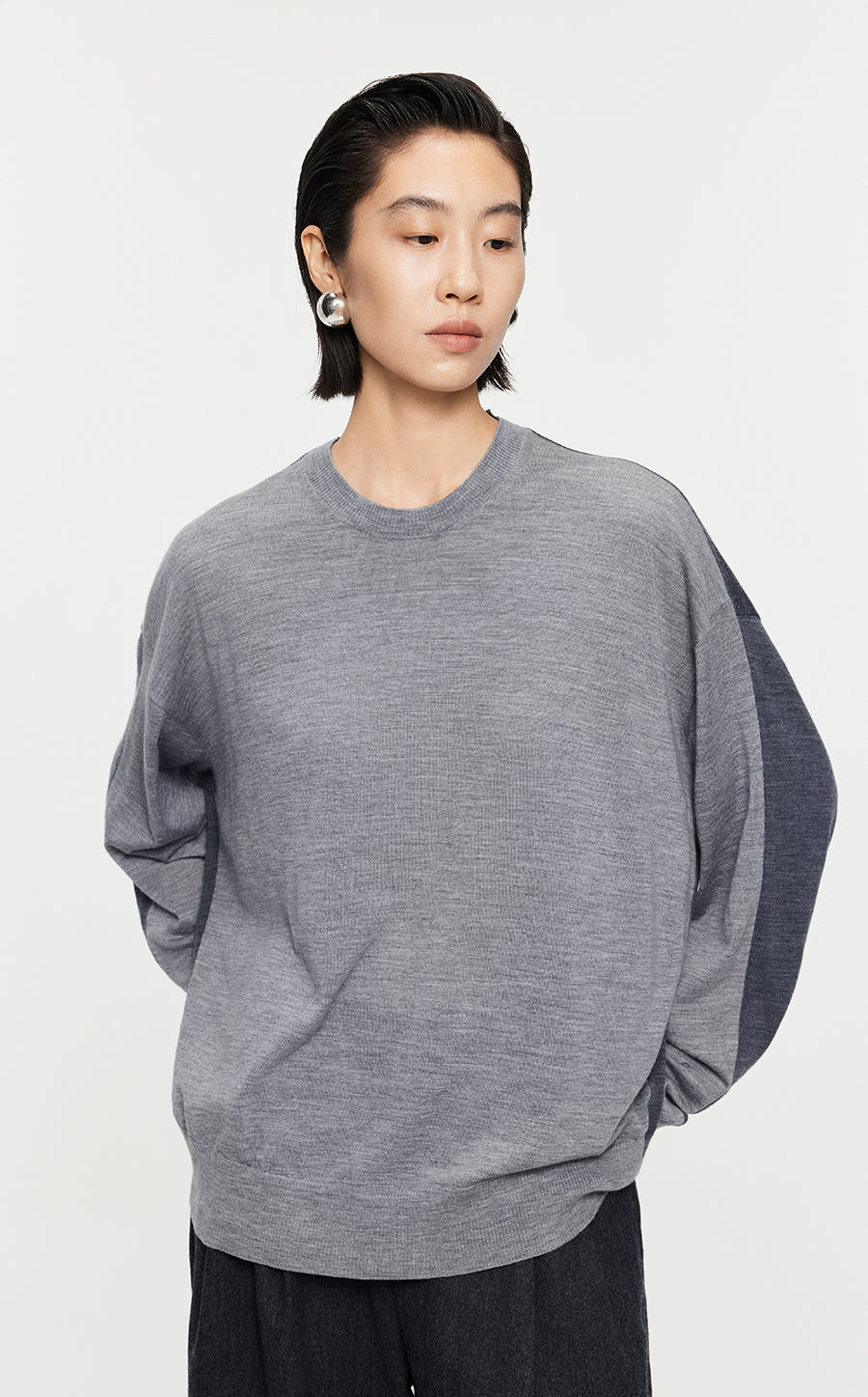 Sweater/JNBY Woolen Pullover knitted Long-sleeved Sweater