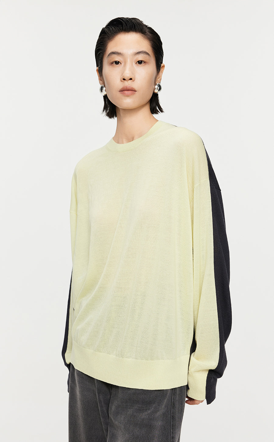 Sweater/JNBY Woolen Pullover knitted Long-sleeved Sweater