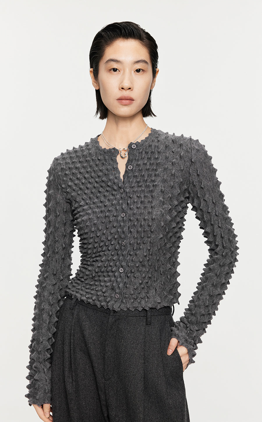 Sweater/JNBY Woolen Pullover knitted Long-sleeved Sweater