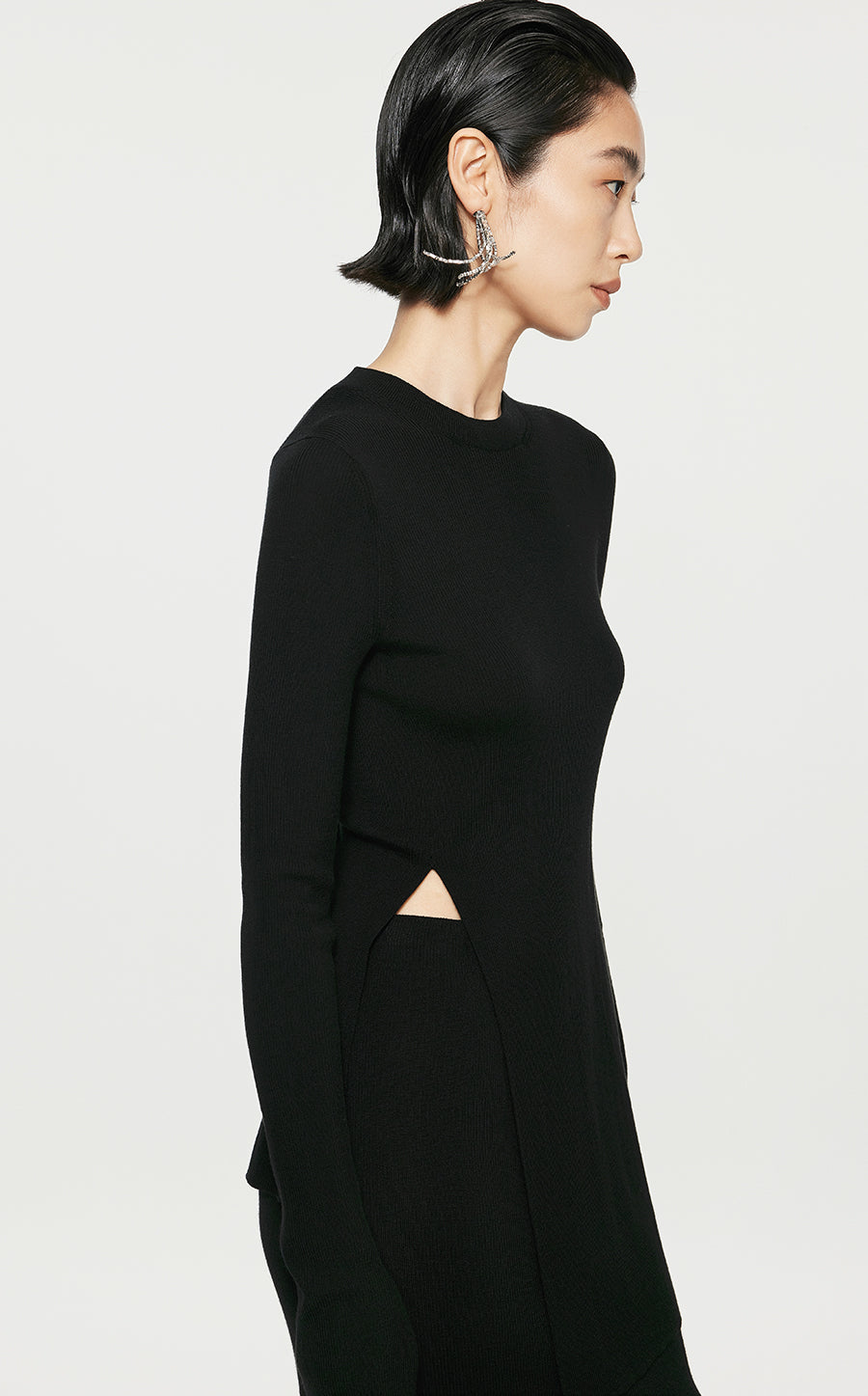 Sweater/JNBY Fitted Long-sleeved Sweater