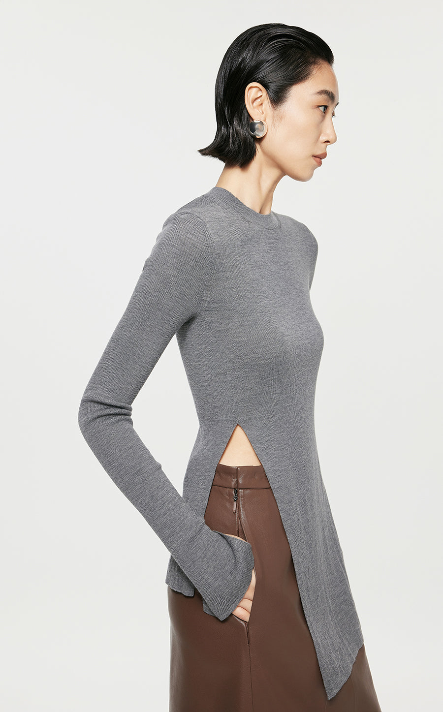 Sweater/JNBY Fitted Long-sleeved Sweater