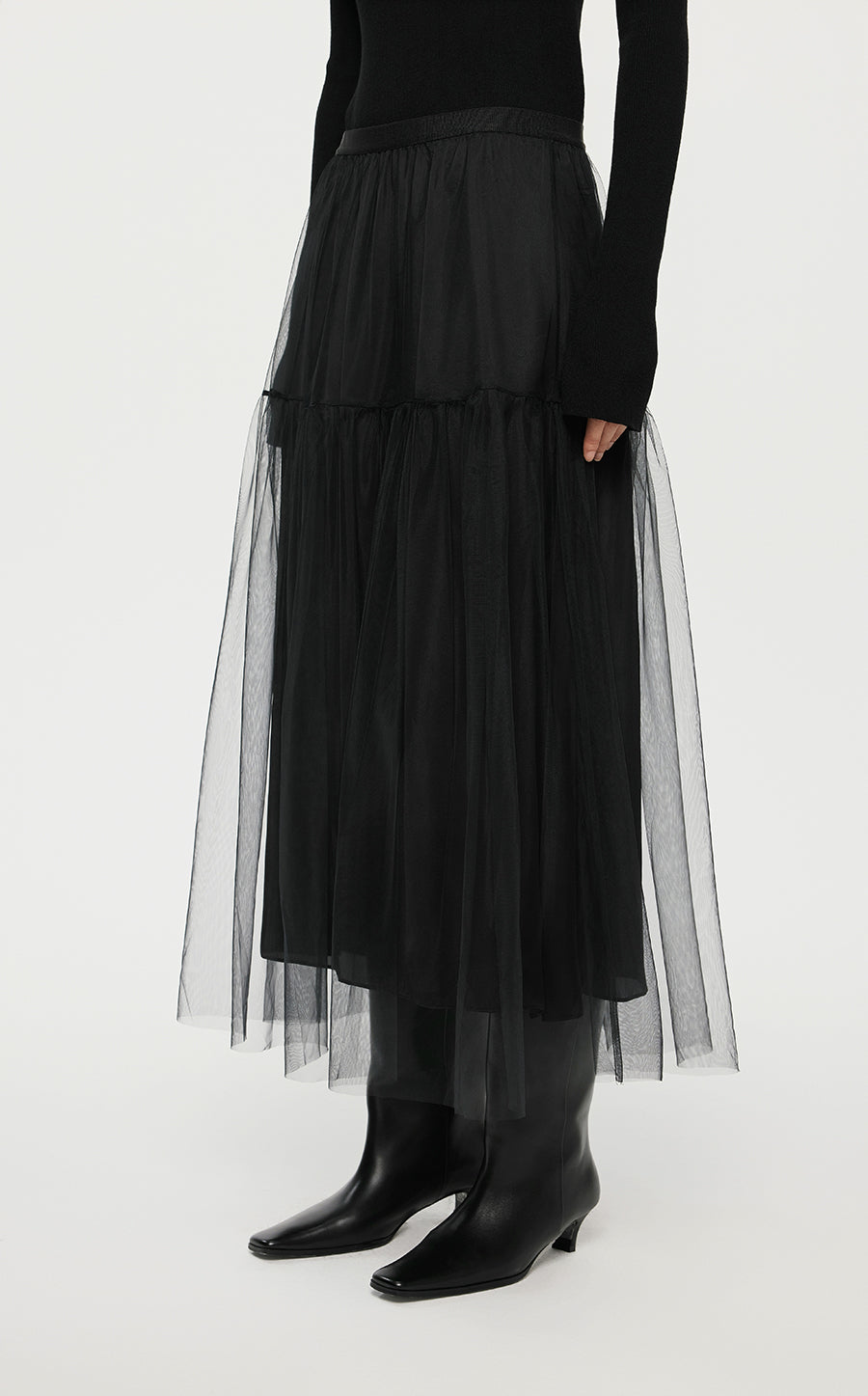 Skirt/JNBY A-line Loose Fitting Long Skirt