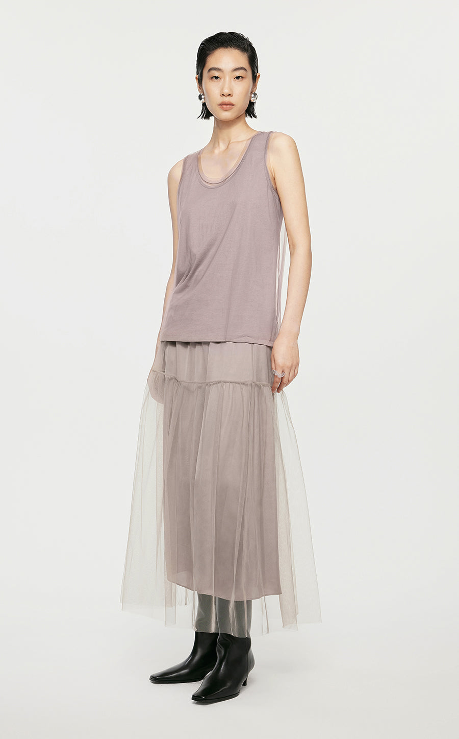 Skirt/JNBY A-line Loose Fitting Long Skirt