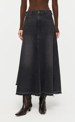 Skirt/JNBY A-line Loose Long Waist Skirt